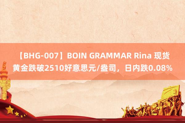 【BHG-007】BOIN GRAMMAR Rina 现货黄金跌破2510好意思元/盎司，日内跌0.08%