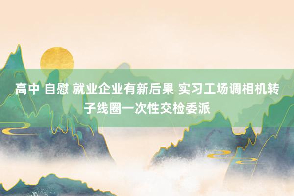 高中 自慰 就业企业有新后果 实习工场调相机转子线圈一次性交检委派